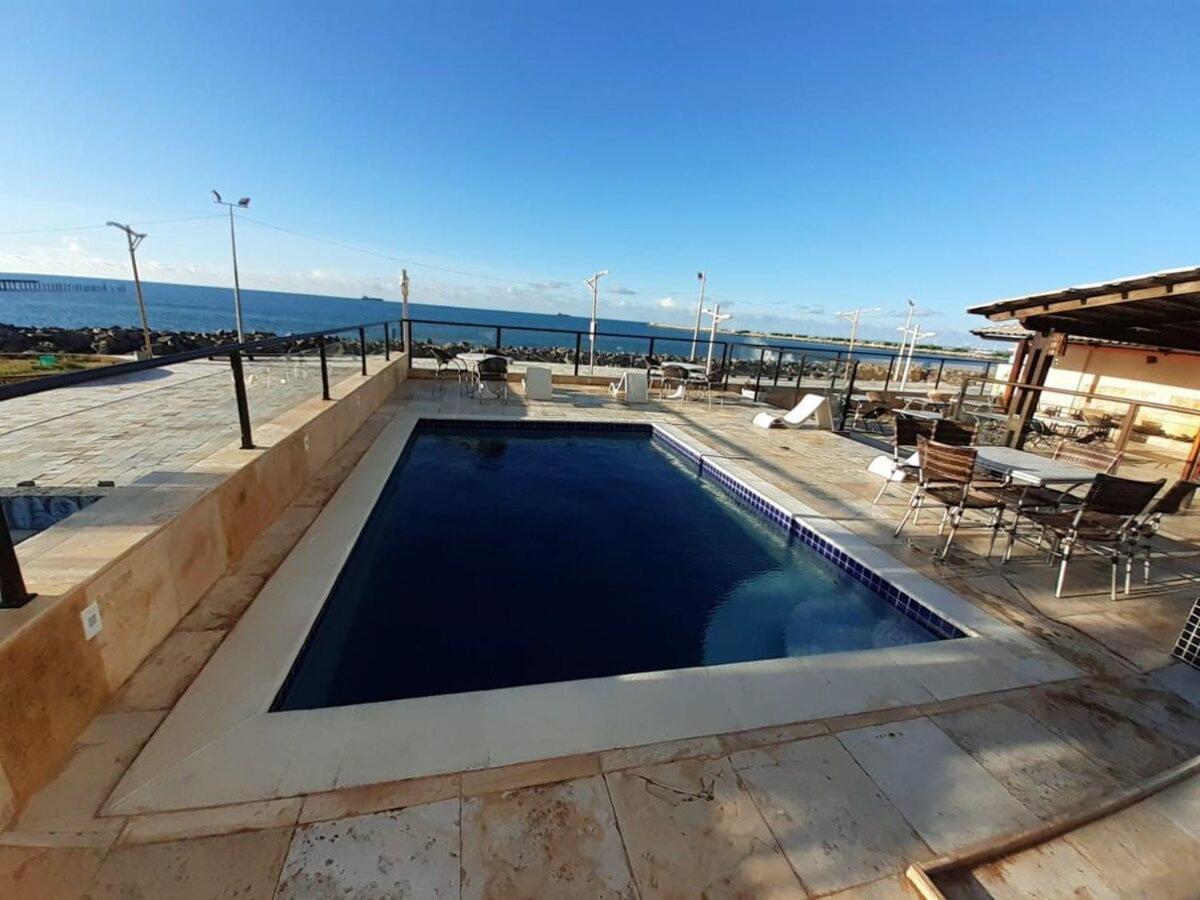 605 Flat Mobiliado Com Vista Lateral Mar Na Praia De Iracema Com Ventilador Форталеза Екстер'єр фото