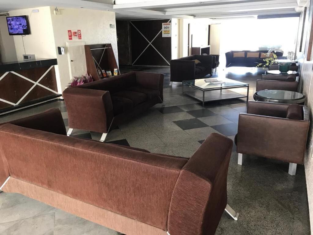 605 Flat Mobiliado Com Vista Lateral Mar Na Praia De Iracema Com Ventilador Форталеза Екстер'єр фото